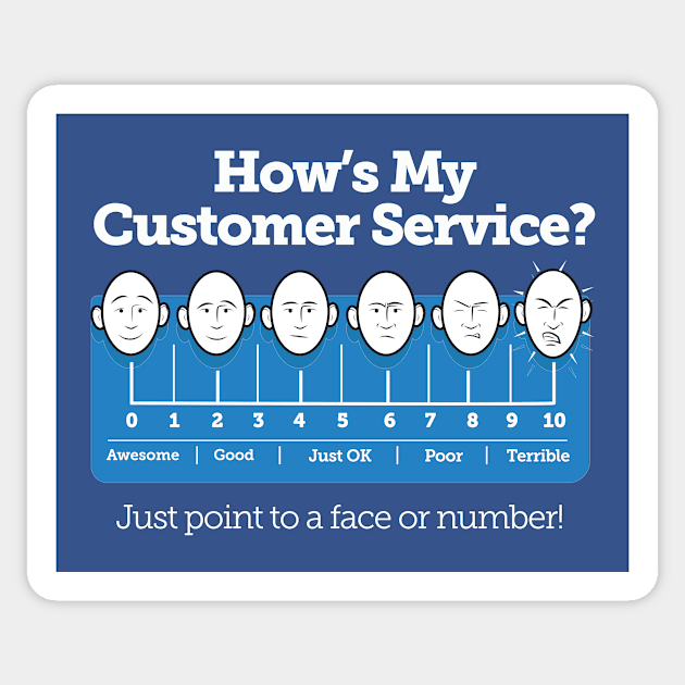 Customer Service Scale Male Sticker by chrayk57